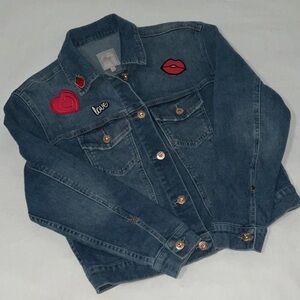 💲Candie’s Denim Jacket with Appliqués, Sz S